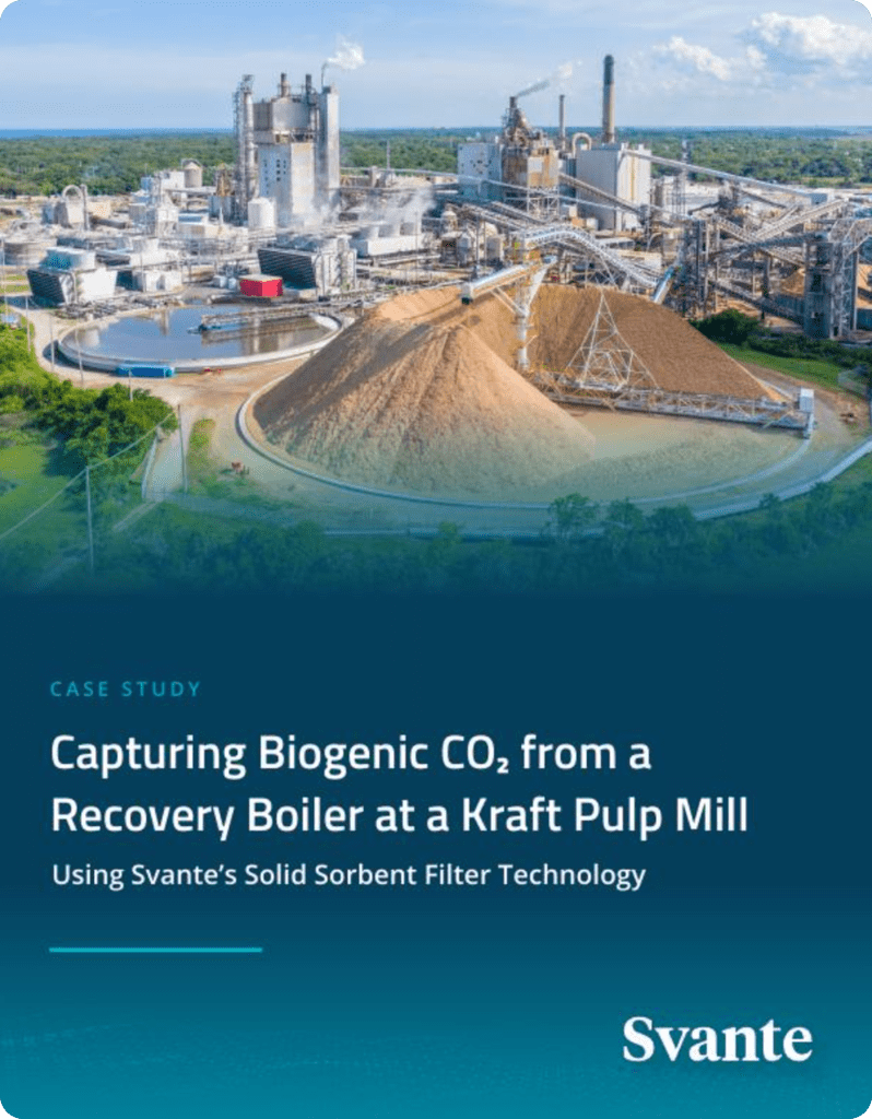 Industrial site with CO2 capture technology
